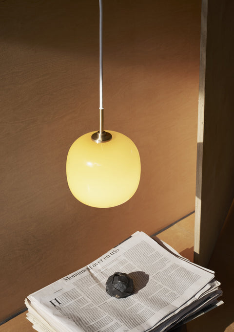 VL 45 pendant in new 2025 amber rose by Louis poulsen lifestyle image 