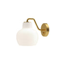 vl ring crown wall lamp 1 in brass and opal glass by louis poulsen