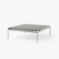Sett LN13 Coffee Table in Smoked Cast Glass with Dark Chrome frame by &Tradition
