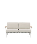 muuto 2 seater outdoor settle sofa in Laze 1 and Grey