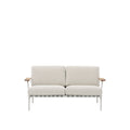 muuto 2 seater outdoor settle sofa in Laze 1 and Grey