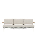 settle 3 seater outdoor sofa in Laze 1 and Grey by muuto 