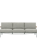 settle 3 seater sofa in Ribbed Weave 2 and Dark Green by muuto 