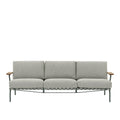 settle 3 seater sofa in Ribbed Weave 2 and Dark Green by muuto 