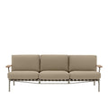 settle 3 seater outdoor sofa in Ribbed Weave Taupe by muuto 