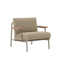 muuto settle lounge chair in Ribbed Weave Taupe