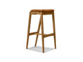 No 7 Bar Stool, Leather by Sibast