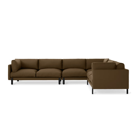 silverlake XL sectional by Gus Modern in velvet cocoa 