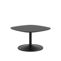 muuto soft coffee table with black nanolaminate squared top and black base