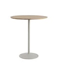 solid oak and grey soft table by muuto 