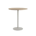 solid oak and grey soft table by muuto 