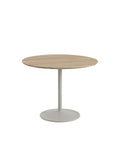 grey and solid oak soft table by muuto