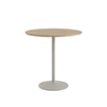 solid oak and grey soft table by muuto