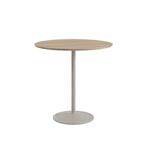 solid oak and grey soft table by muuto