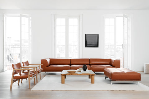 High-end leather sofa – Delphi by Fredericia for luxury interiors