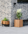 Danish Planter Wood Slats Outdoor