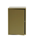 Stacked Storage System Module with Door in Brown Green Size Large by Muuto