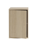 Stacked Storage System Module with Door in Oak Size Large by Muuto