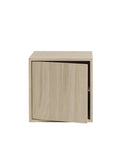 Stacked Storage System Module with Door in Oak Size Medium by Muuto