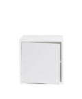 Stacked Storage System Module with Door in White Size Medium by Muuto