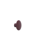 muuto small wood dot coat hanger in burgundy