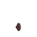 muuto extra small wood dot coat hanger in burgundy 