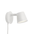 muuto tip wall lamp in white 