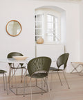 Trinidad Dining Chairs and JG Round Table Lifestyle Image by Fredericia Furniture