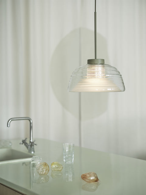 Ceiling Pendant by Muuto above a kitchen island