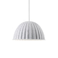 muuto under the bell pendant lamp in white melange size small