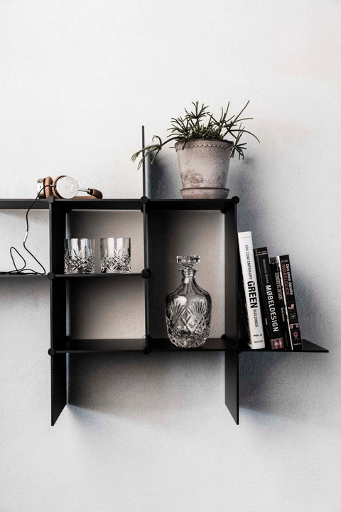 Up The Wall Shelf, Black by Bent Hansen