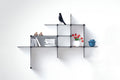 Up The Wall Shelf, White by Bent Hansen