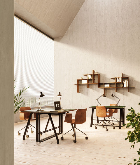 Scandinavian Home Office Inspiration Danish Shelving