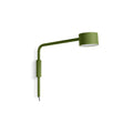 Verge Adjustable Sconce by Blu Dot in Grasshopper, low three-quarter view