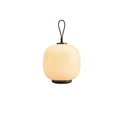 vl 45 brass and pale yellow portable scandinavian lamp by Louis poulsen