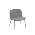 muuto visu lounge chair in grey and rewool 108