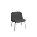 muuto visu lounge chair in fiord 991 fabric and oak base 