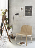 Contemporary interior design with Muuto Leaf Floor Lamp and neutral colors.