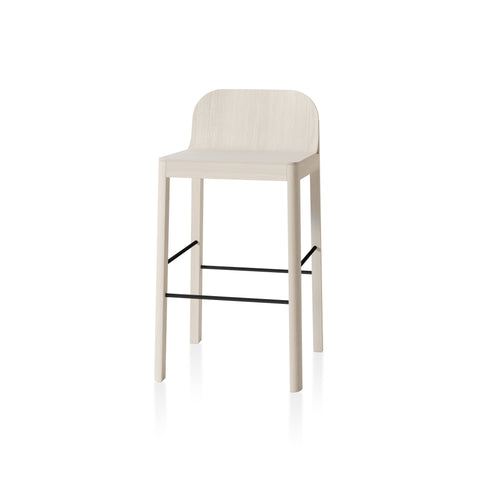 cleo bar stool by Canadian furniture company EDITS in chalk white