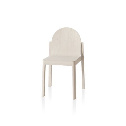 Canadian furniture company edits design cleo chair in chalk white