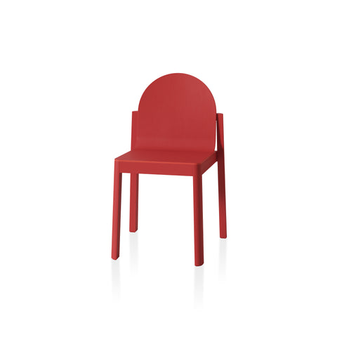 Canadian furniture company edits design cleo chair in tobiki red