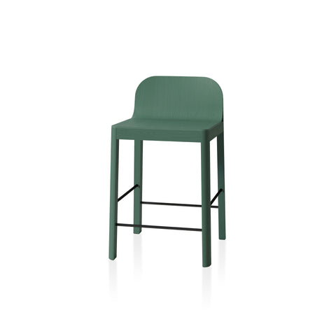 Cleo Counter Stool by Canadian Furniture Company Edits in pine green