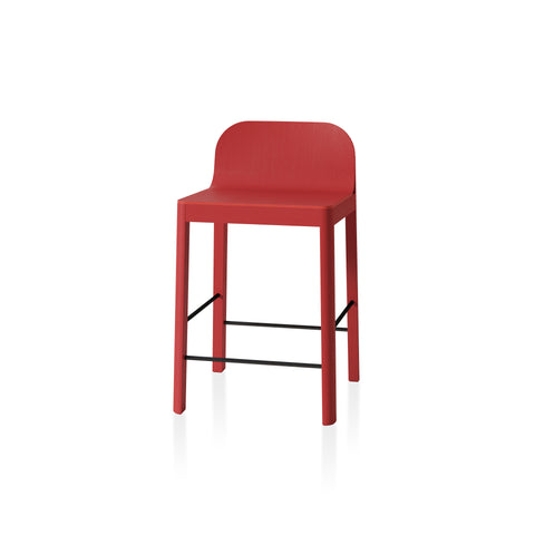 Cleo Counter Stool by Canadian Furniture Company Edits in tobiki red