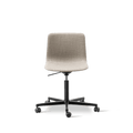 Fredericia Pato Office Chair fully upholstered, ergonomic swivel task chair with five point base on casters