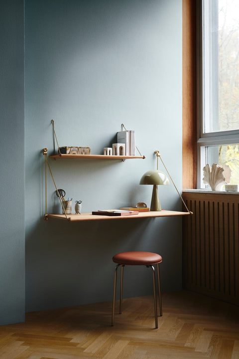 Loop Desk - Wall Mounted Scandinavian Desk by WeDoWood