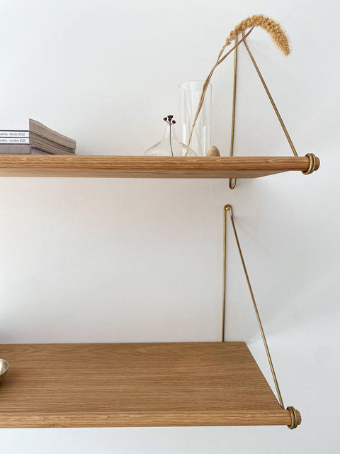 Loop Shelf - Wall mounted Danish shelf by WeDoWood