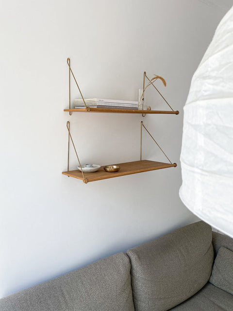 Loop Shelf - Wall mounted Danish shelf by WeDoWood