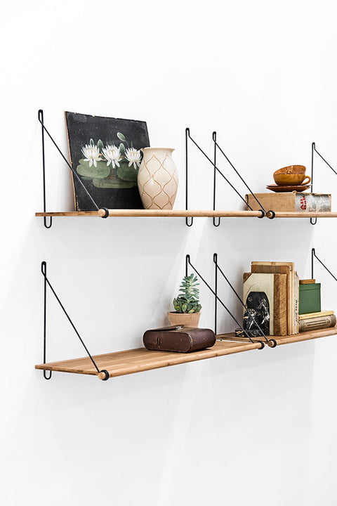 Loop Shelf - Wall mounted Danish shelf by WeDoWood