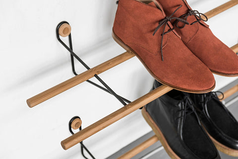 Wall Mounted Danish Shoe Rack by WeDoWood