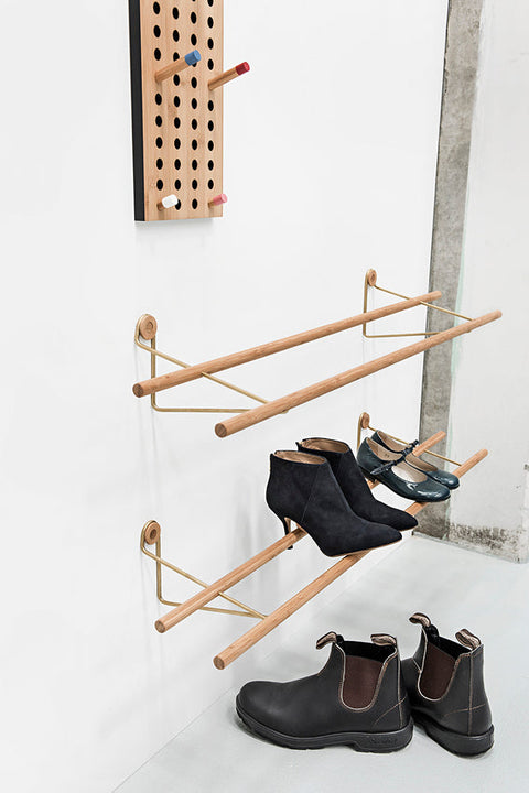 Wall Mounted Danish Shoe Rack by WeDoWood